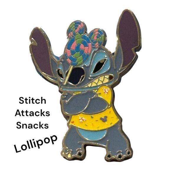Stitch Attacks Snacks Mystery Pouch - Stitch with Lollipop Stitch - Picture 1 of 9